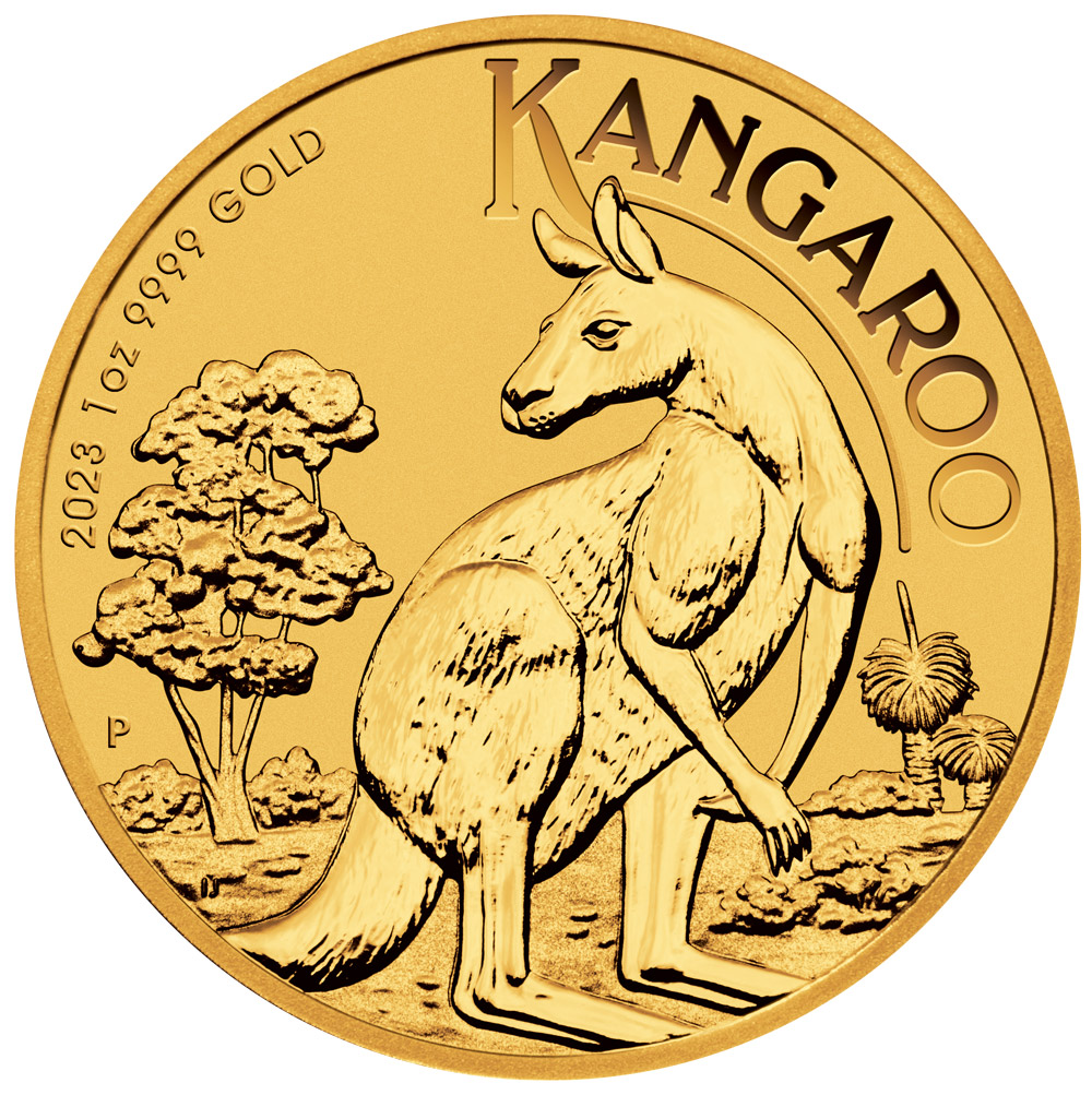 1 OZ AUSTRALIAN GOLD KANGAROO - In Plastic