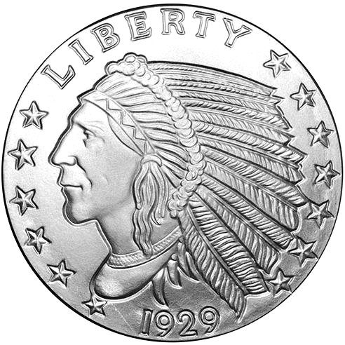 5 OZ SILVER ROUND GENERIC BRAND