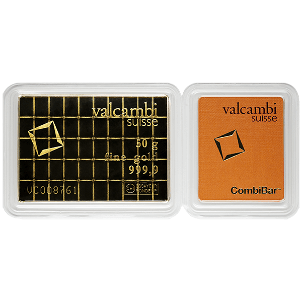 1 OZ GOLD COMBI-BAR VALCAMBI 10 x 1/10 OZ