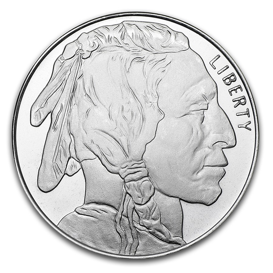 1 OZ SILVER ROUND BUFFALO GS Mint