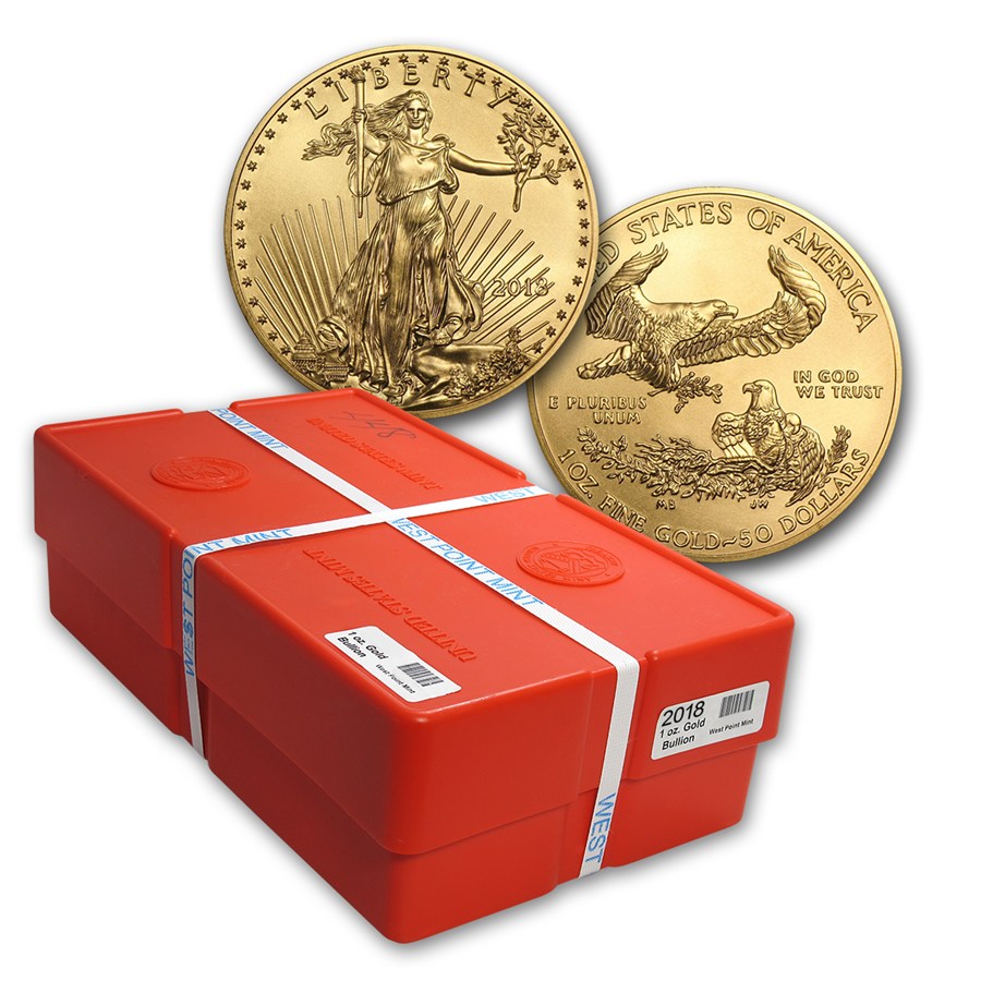 500 - 1 OZ AMERICAN GOLD EAGLE MONSTER BOX