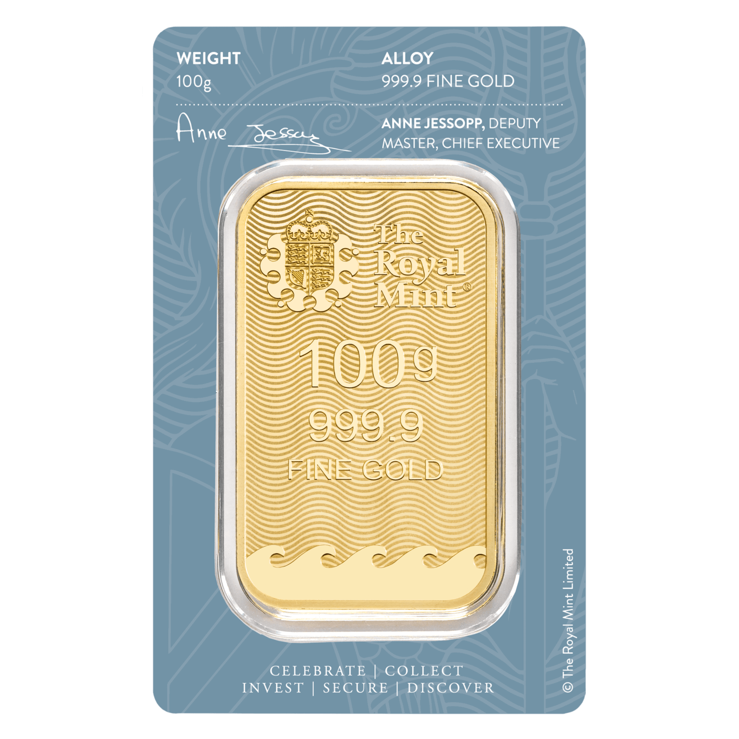 100 GRAM GOLD BAR BRITANNIA - Image 2