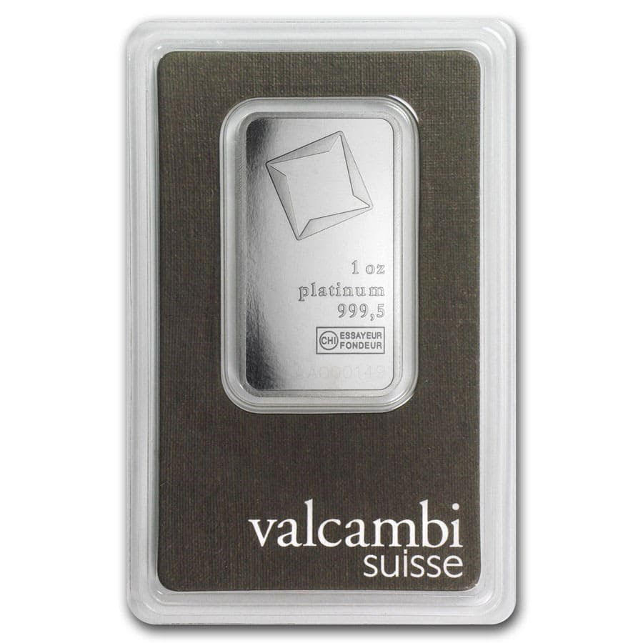 1 oz Platinum Bar - Our Choice