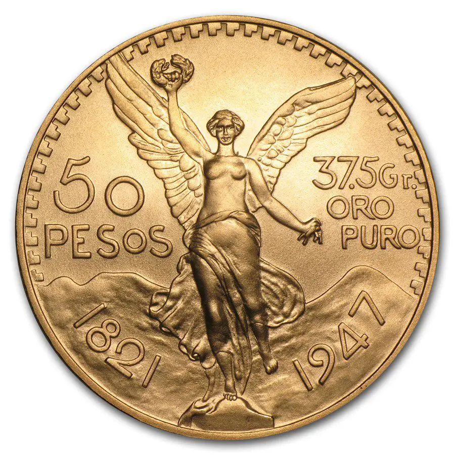 50 PESO MEXICAN GOLD COIN