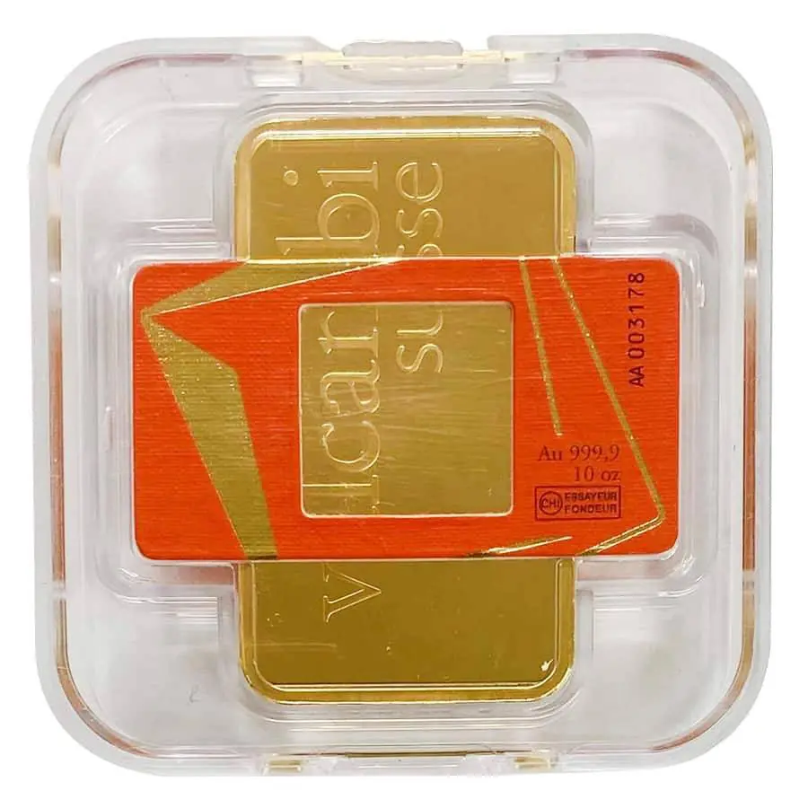 10 oz Gold Bar Valcambi - Image 2