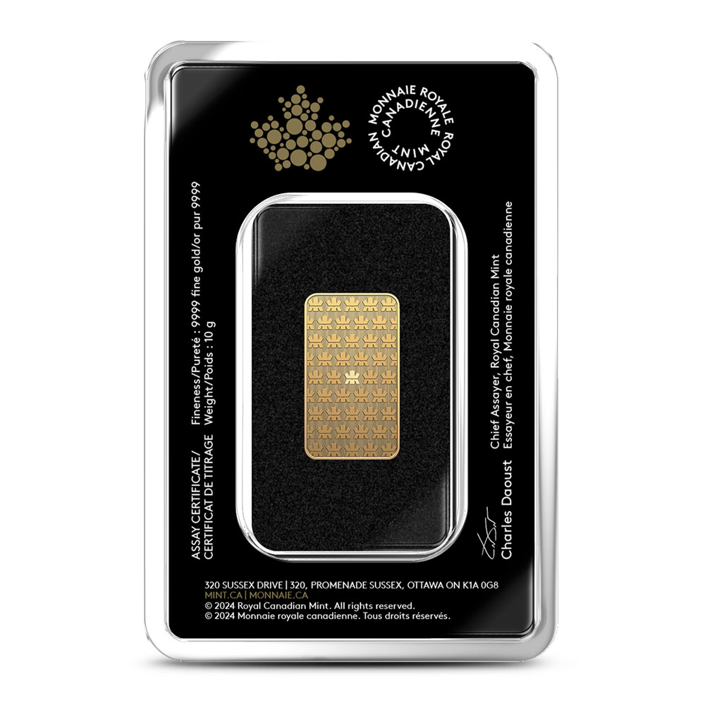 10 GRAM GOLD BAR ROYAL CANADIAN MINT - Image 2