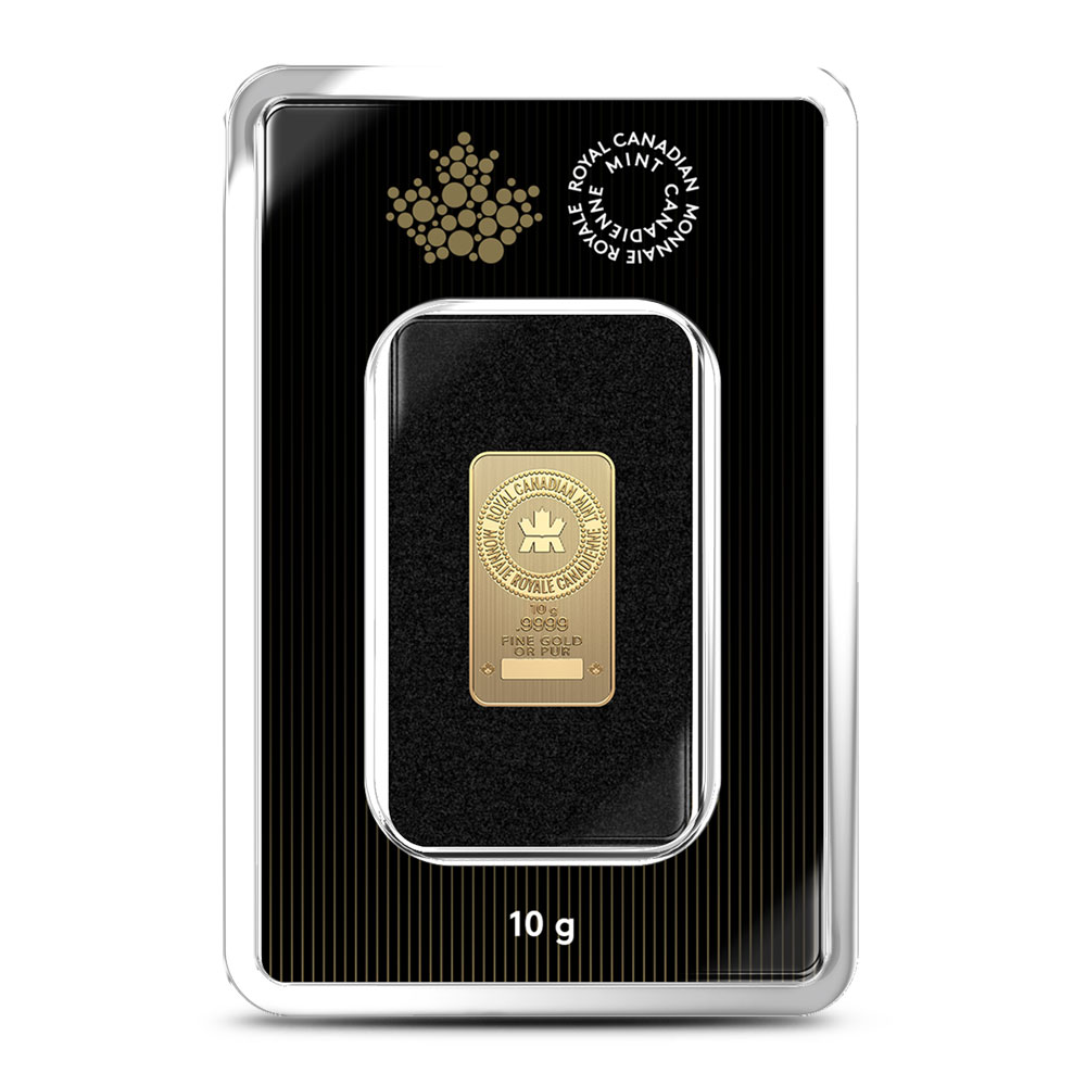 10 GRAM GOLD BAR ROYAL CANADIAN MINT