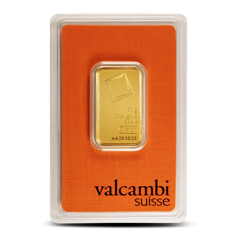 20 GRAM GOLD BAR VALCAMBI