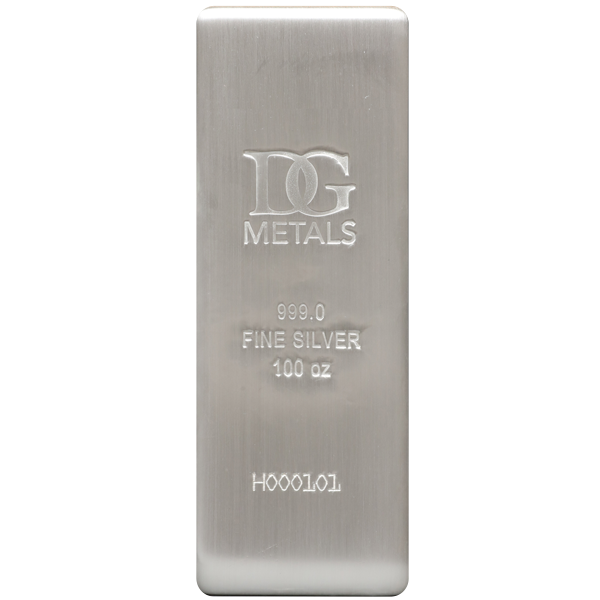 100 oz Silver Bar – Dillon Gage Metals